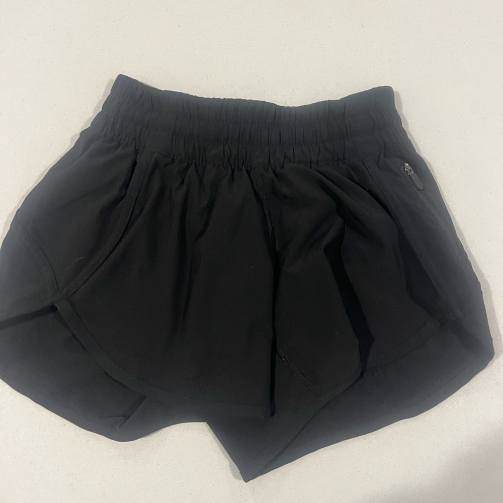 lululemon athletica Black Athletic Shorts high rise